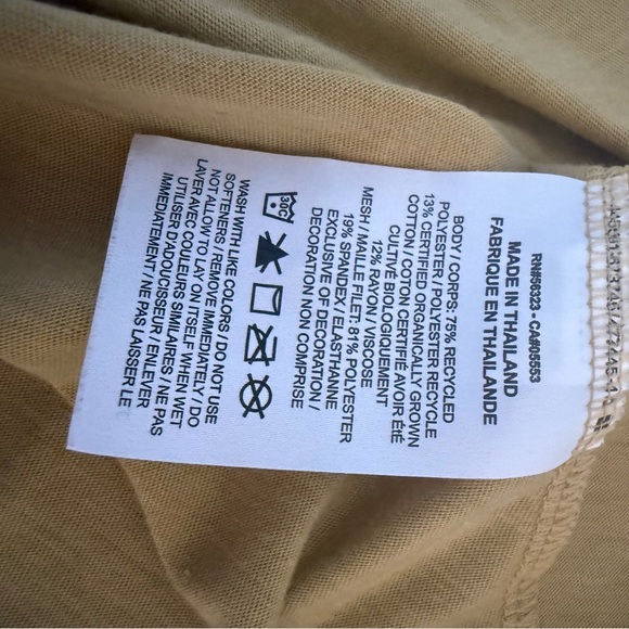 Nike | Gold | Dri Fit Studio Open Back Tank | Sz L - Picture 8 of 8